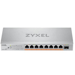 Zyxel Switch PoE Multi-Gig 2.5G 8PoE + 10G SFP+ 100W - XMG-108HP - 2.5G, 8PoE, 10G SFP+, 100W