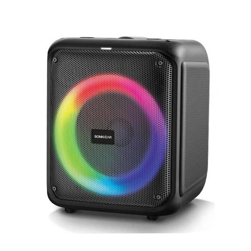 SonicGear Portable Karaoke Speaker - AudioXPro600HD - 90W BT USB FM with 1 Wireless Microphone