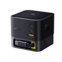 Baseus Charger Desktop - 100W 3C+U SUPER GAN Retractable Cable 100W EU — Buy in Cyprus with Fast Delivery