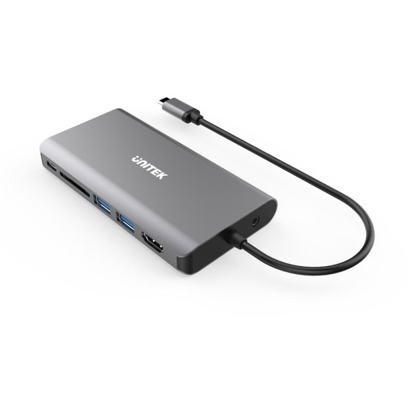 Unitek Type-C Hub - D1019A - USB3.1 with HDMI VGA GB SD PD100W — Buy in Cyprus with Fast Delivery