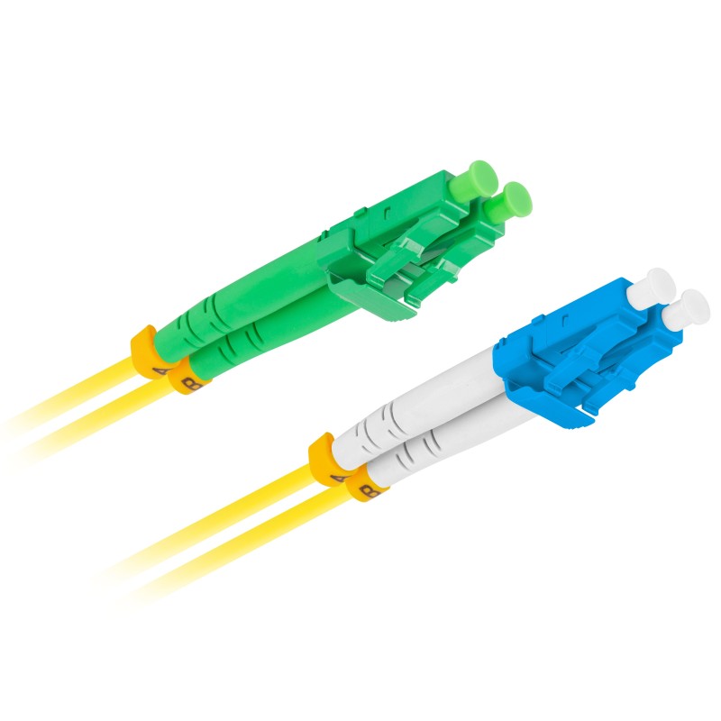 Lanberg Fiber Optic Patch Cord - SM LC APC-LC UPC Duplex LSZH 1.0m — Buy in Cyprus with Fast Delivery