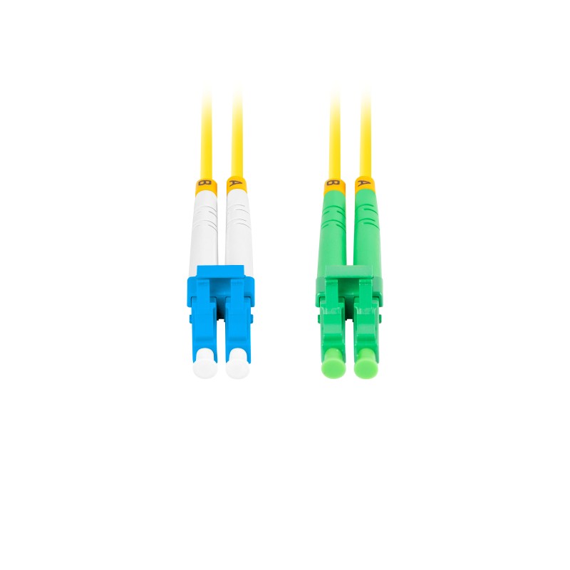 Lanberg Fiber Optic Patch Cord - SM LC APC-LC UPC Duplex LSZH 1.0m — Buy in Cyprus with Fast Delivery