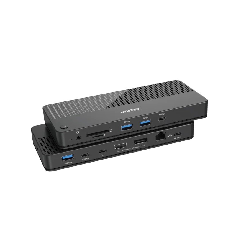 Unitek USB-C Hub - D1079A - USB4 MST HDMI DP Gb SD Audio PD100W — Buy in Cyprus with Fast Delivery