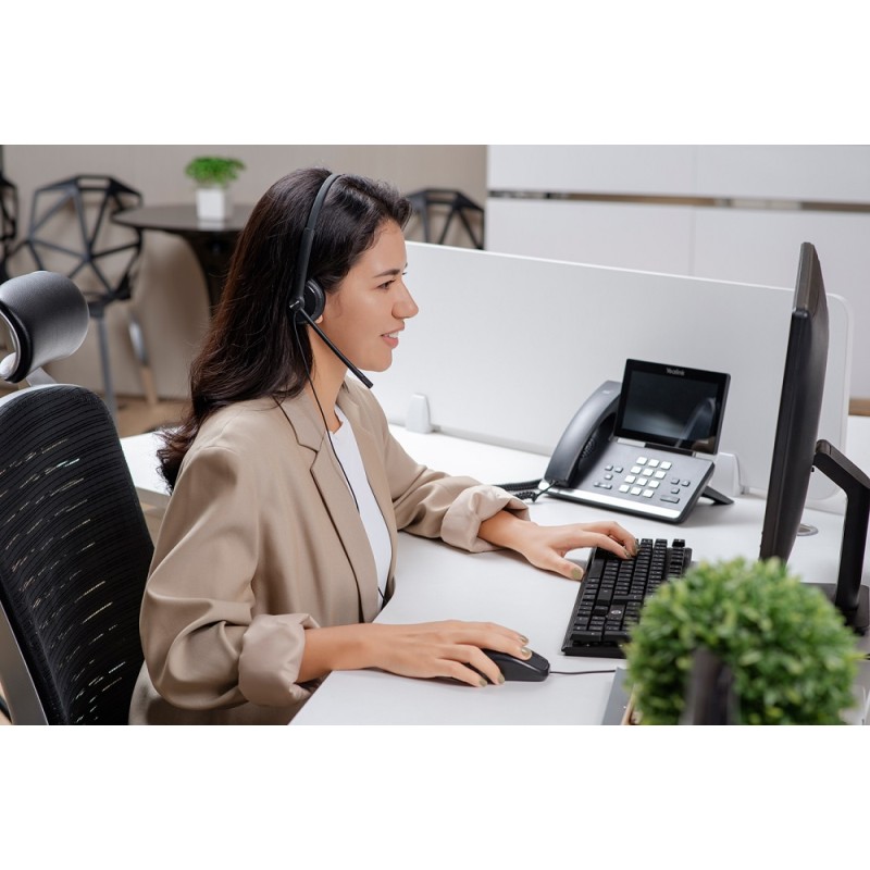 Yealink Headset - UH34 - Wired USB Noise Cancelling USB-A Mono Teams — Buy in Cyprus with Fast Delivery