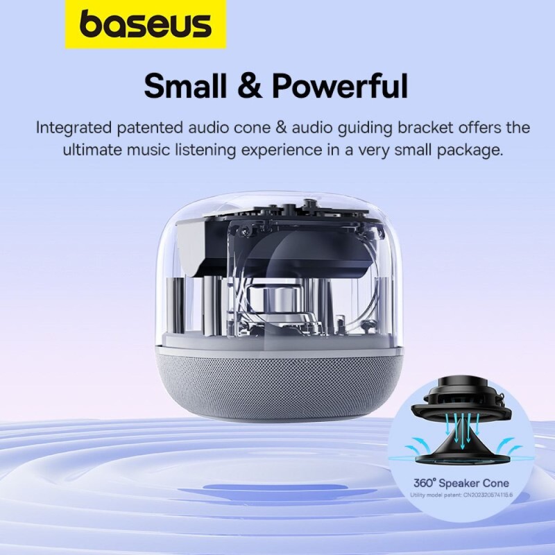 Baseus Speaker Wireless - AeQur V2 - Moon White — Buy in Cyprus with Fast Delivery