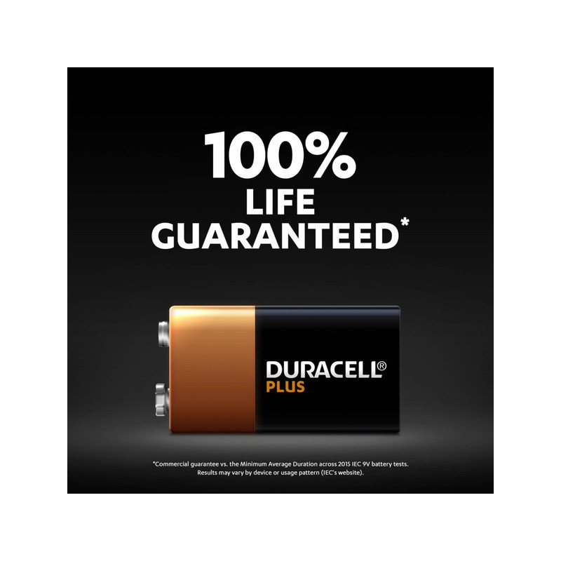 Duracell Alkaline 9V 1pc Battery Plus - 9V — Buy in Cyprus with Fast Delivery