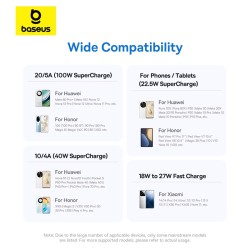 Baseus Cable USB-C to USB-A Display 2 Series Braided 100W 1.0m Black - Characteristics — Buy in Cyprus with Fast Delivery