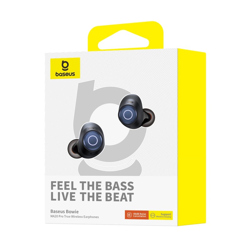 Baseus Headphones In Ear TWS Bowie - MA20 - Black — Buy in Cyprus with Fast Delivery