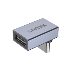 Unitek USB-C 4.0 Male to Female Adaptor - A1039GY - 90degrees (Back) — Buy in Cyprus with Fast Delivery