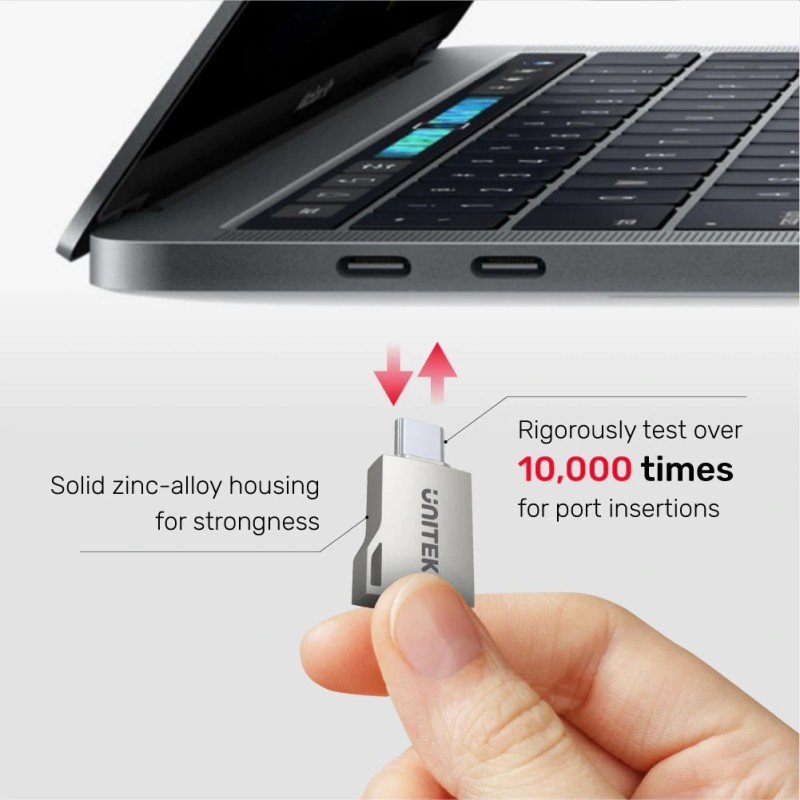 Unitek USB-A Female to USB-C Male Adaptor - A1025GNI - 5Gbps OTG — Buy in Cyprus with Fast Delivery