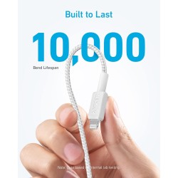 Anker Mobile Cable USB C to MFI - 322 - 0.9m White — Buy in Cyprus with Fast Delivery