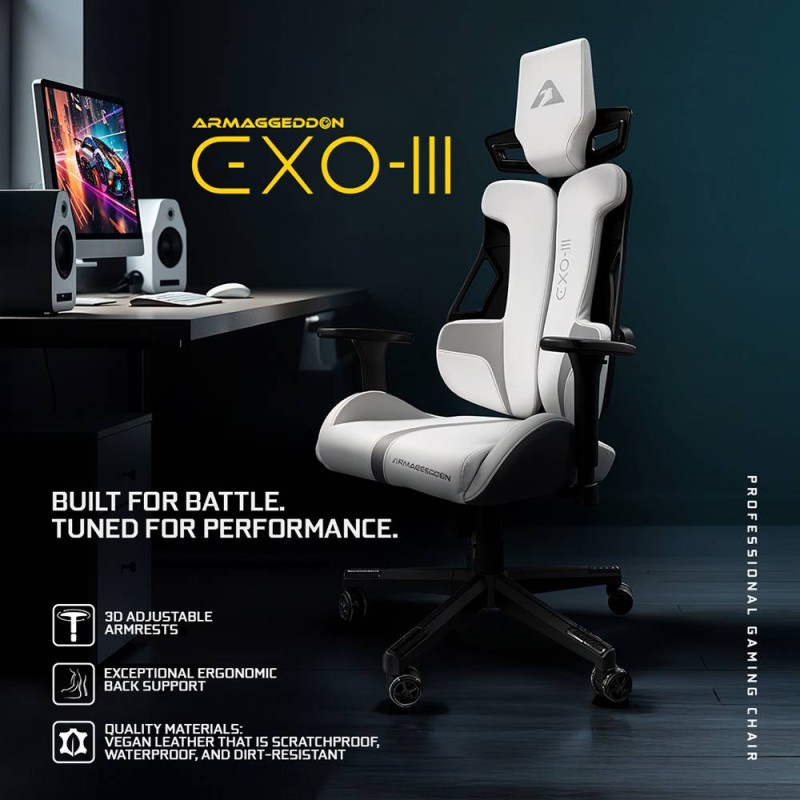 Armaggeddon Gaming Chair - EXO-III - PU Leather, Honey Bourbon — Buy in Cyprus with Fast Delivery