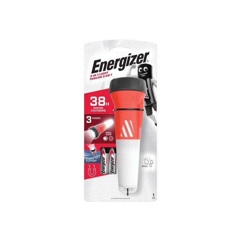 Energizer Light Lantern Floating Torch & Flashlight - 90 Lum (2xAA) Outdoor 2in1 — Buy in Cyprus with Fast Delivery