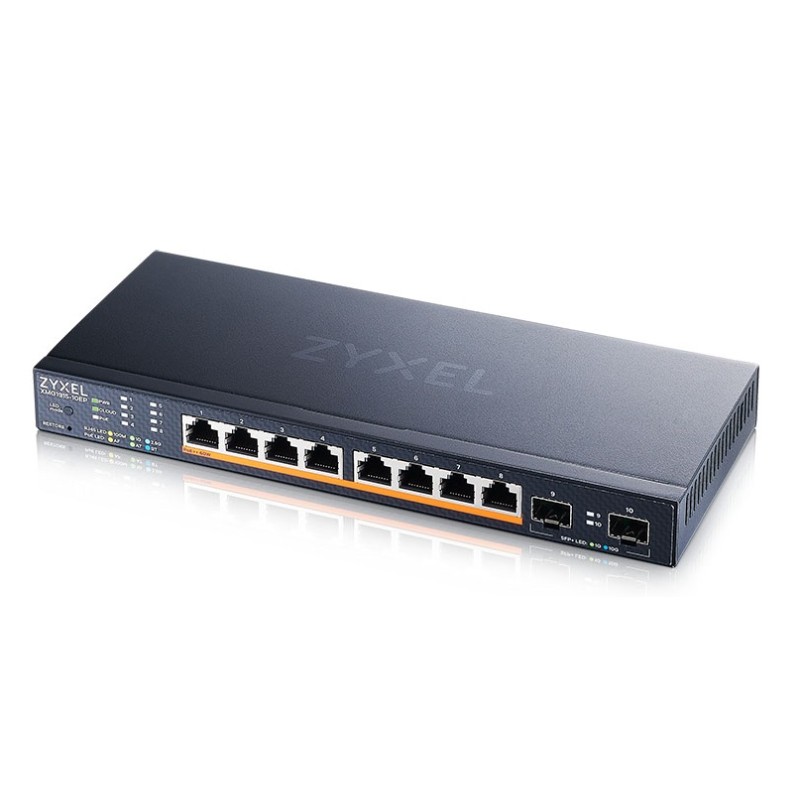 Zyxel 10-Port 2.5G Multi-Gig PoE Cloud Managed Switch - XMG1915-10EP - 8 x PoE 130W — Buy in Cyprus with Fast Delivery