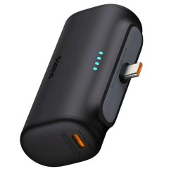 Baseus Powerbank - 20W 5000mAh Plug-In USB-C 20W Black — Buy in Cyprus with Fast Delivery