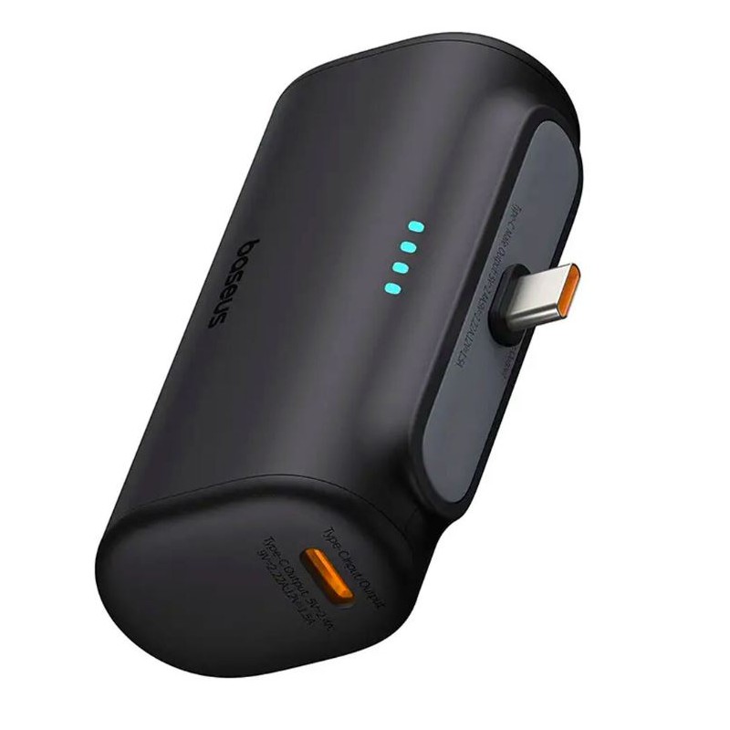 Baseus Powerbank - 20W 5000mAh Plug-In USB-C 20W Black — Buy in Cyprus with Fast Delivery