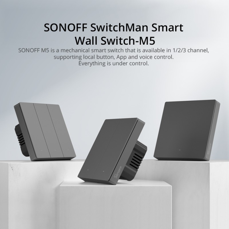 Sonoff UK 3C WiFi Smart Wall Mechanical Switch - M5 - WiFi — Buy in Cyprus with Fast Delivery