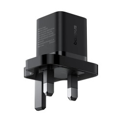 Baseus Charger Wall 30W USB-C UK MINI GaN5 Black - Wall UK 30W USB-C MINI GaN5 Black — Buy in Cyprus with Fast Delivery