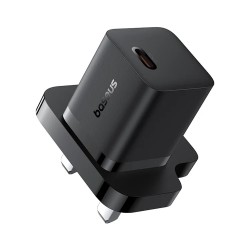 Baseus Charger Wall 30W USB-C UK MINI GaN5 Black - Wall UK 30W USB-C MINI GaN5 Black — Buy in Cyprus with Fast Delivery