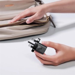 Baseus Charger Wall 30W USB-C UK MINI GaN5 Black - Wall UK 30W USB-C MINI GaN5 Black — Buy in Cyprus with Fast Delivery