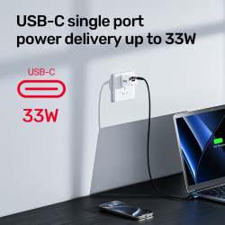 Unitek 33W Wall Charger USB-C PD & QC 3.0 UK - P1125AWH - White — Buy in Cyprus with Fast Delivery
