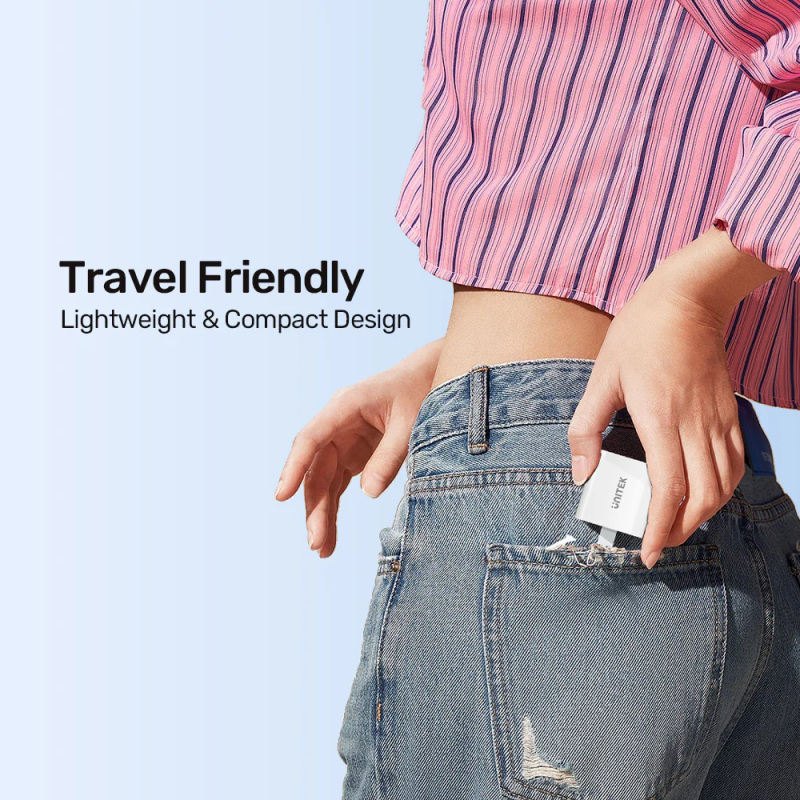 Unitek 33W Wall Charger USB-C PD & QC 3.0 UK - P1125AWH - White — Buy in Cyprus with Fast Delivery