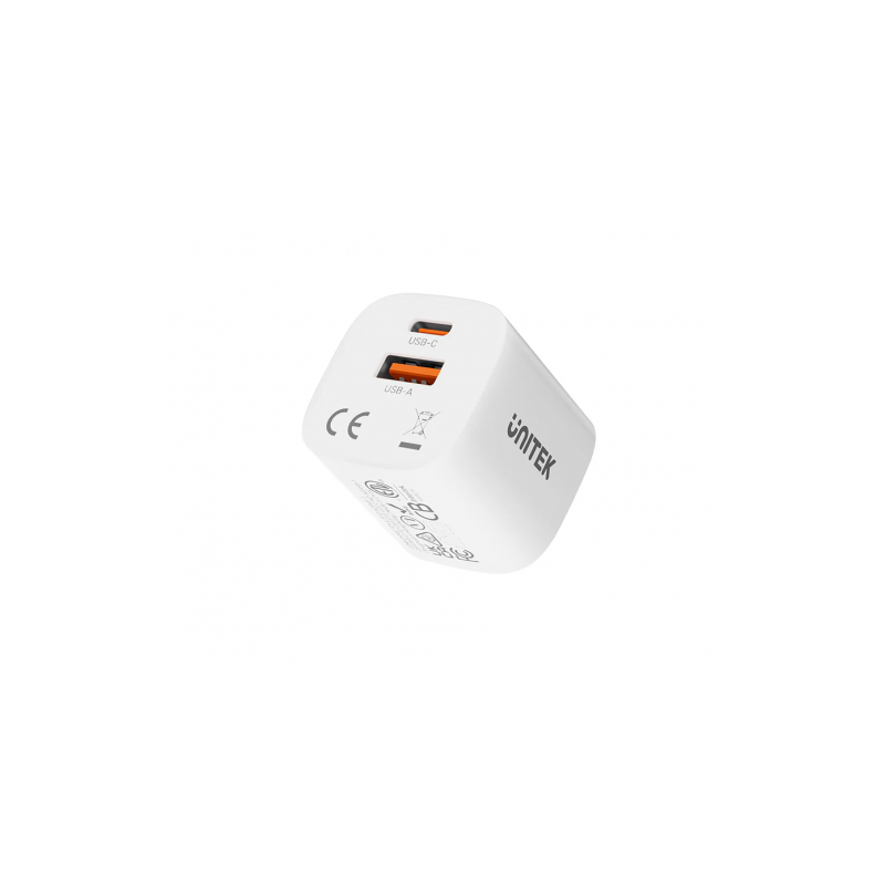 Unitek 33W Wall Charger USB-C PD & QC 3.0 UK - P1125AWH - White — Buy in Cyprus with Fast Delivery