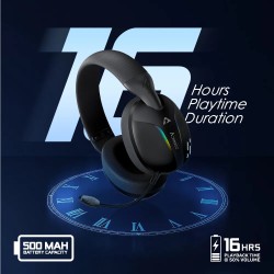 Armaggeddon Gaming Headset - COSMIC-V - USB+3.5mm+2.4G+BT PU Leather Ultraclear Black — Buy in Cyprus with Fast Delivery