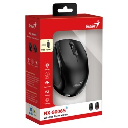 Genius Mouse Wireless Silent USB-C Receiver - NX-8006S - Black — Buy in Cyprus with Fast Delivery