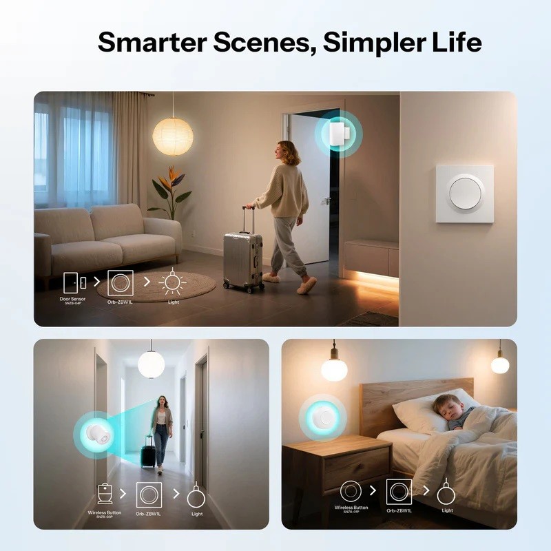 Sonoff Zigbee Smart Wall Mechanical Switch - 1-Button White — Buy in Cyprus with Fast Delivery