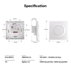 Sonoff Zigbee Smart Wall Mechanical Switch - 1-Button White — Buy in Cyprus with Fast Delivery
