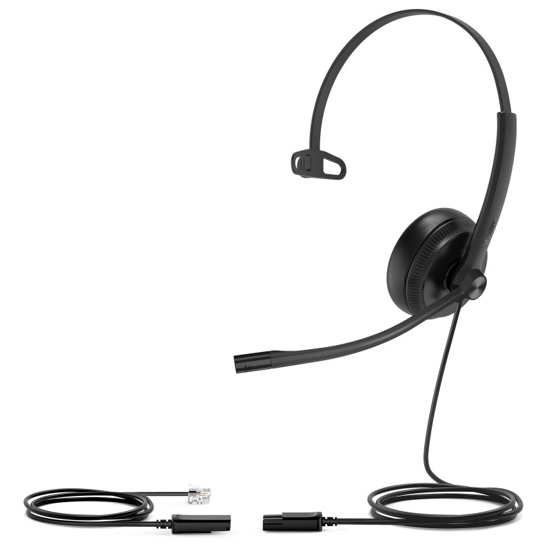 Yealink Headset - YHS34 - Wired Analog RJ9 QD with Noice Cancelling for IP Phone Mono — Buy in Cyprus with Fast Delivery