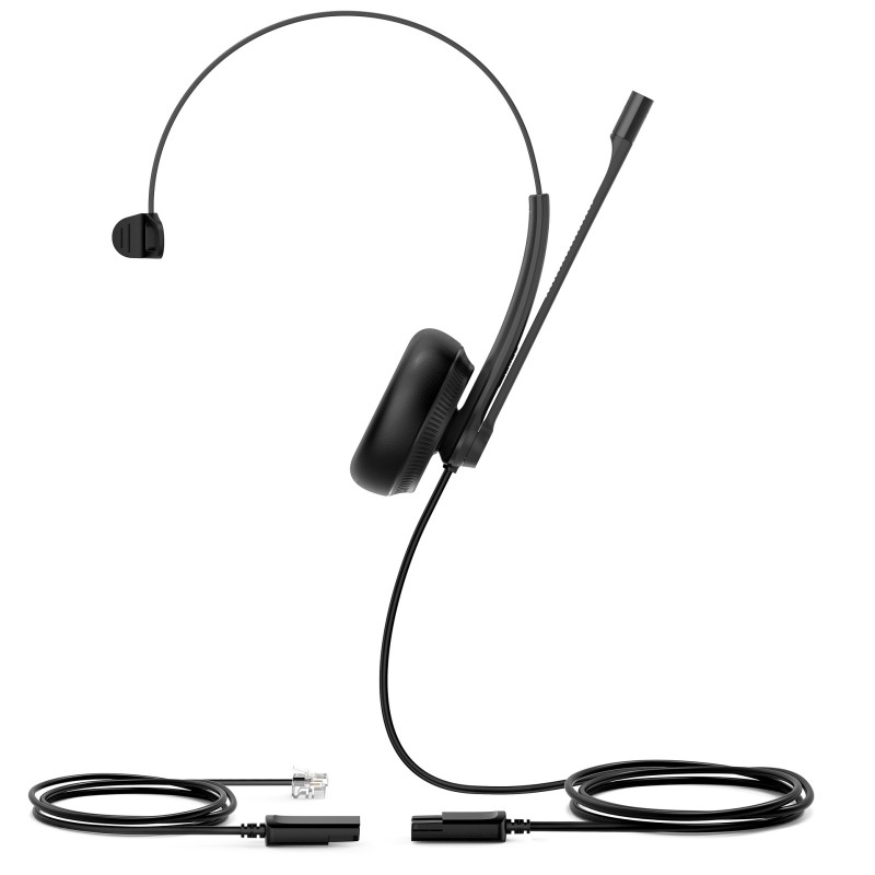 Yealink Headset - YHS34 - Wired Analog RJ9 QD with Noice Cancelling for IP Phone Mono — Buy in Cyprus with Fast Delivery