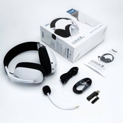 Armaggeddon Gaming Headset USB+3.5mm+2.4G+BT Fabric White - COSMIC-III LITE - USB+3.5mm+2.4G+BT, Fabric White