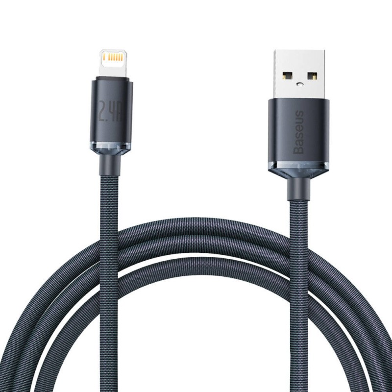 Baseus Cable Lightning to USB-A Crystal Shine - 2m — Buy in Cyprus with Fast Delivery