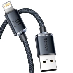 Baseus Cable Lightning to USB-A Crystal Shine - 2m — Buy in Cyprus with Fast Delivery