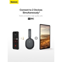 Baseus Wireless Headphones Over Ear Bowie - D05 - Black — Buy in Cyprus with Fast Delivery
