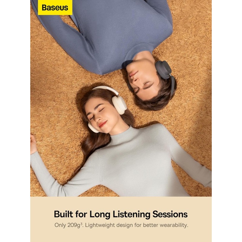 Baseus Wireless Headphones Over Ear Bowie - D05 - Black — Buy in Cyprus with Fast Delivery