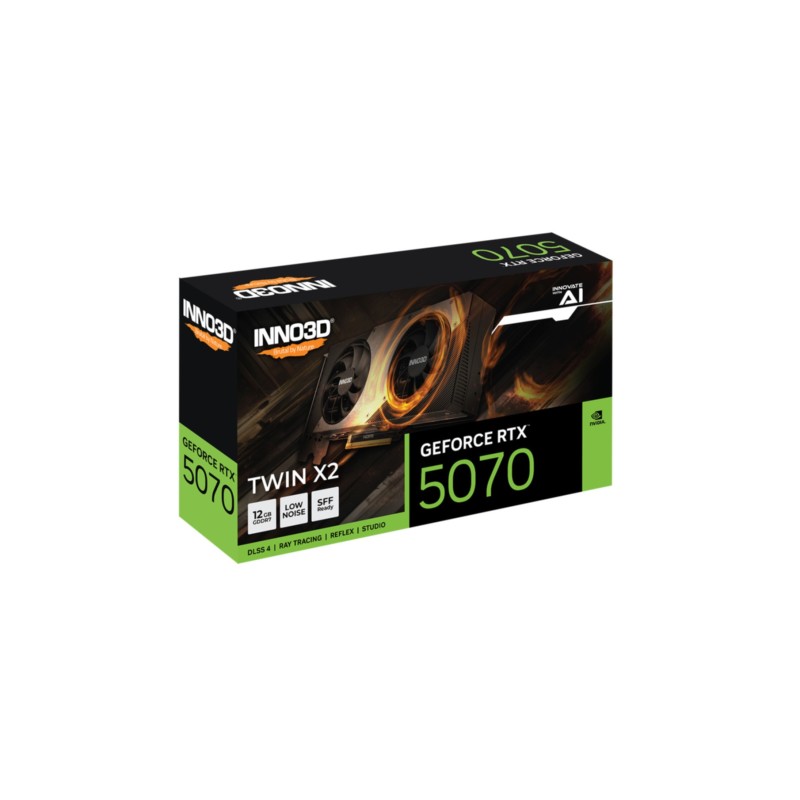 Inno3D GeForce RTX 5070 Twin X2 - 12GB GDDR7, Boost 2512 MHz, PCIe 5.0 — Buy in Cyprus with Fast Delivery