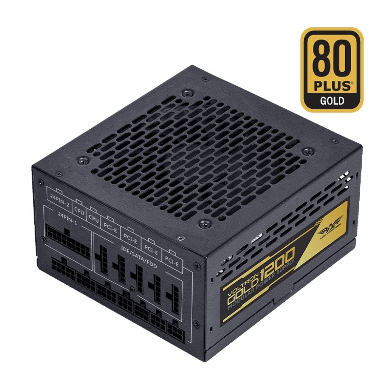 Armaggeddon Gaming PSU 1200W Modular & Certified 80+ VOLTRON GOLD 1200 Black - 1200W, Modular, 80+ VOLTRON GOLD, 1200 Black