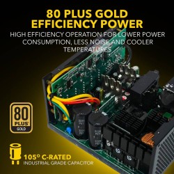 Armaggeddon Gaming PSU 1200W Modular & Certified 80+ VOLTRON GOLD 1200 Black - 1200W, Modular, 80+ VOLTRON GOLD, 1200 Black