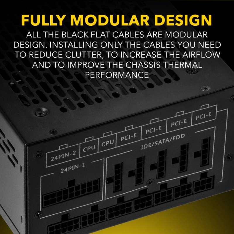 Armaggeddon Gaming PSU 1200W Modular & Certified 80+ VOLTRON GOLD 1200 Black - 1200W, Modular, 80+ VOLTRON GOLD, 1200 Black