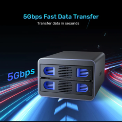 Unitek USB-A 2-Bay External SATA HDD Enclosure - S1308B - with RAID — Buy in Cyprus with Fast Delivery