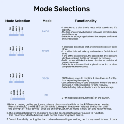 Unitek USB-A 2-Bay External SATA HDD Enclosure - S1308B - with RAID — Buy in Cyprus with Fast Delivery