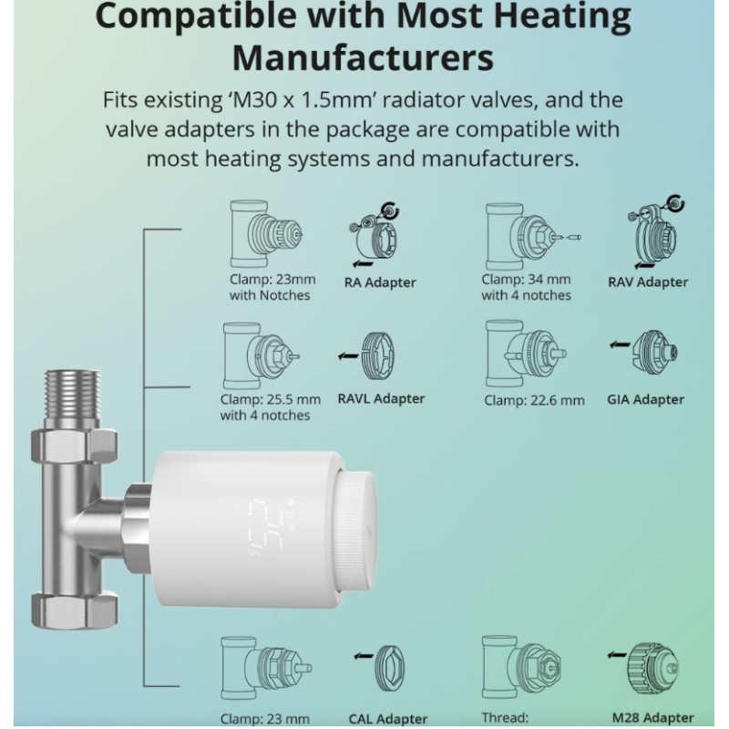 Sonoff ZigBee Thermostatic Radiator Valve - ZigBee — Buy in Cyprus with Fast Delivery
