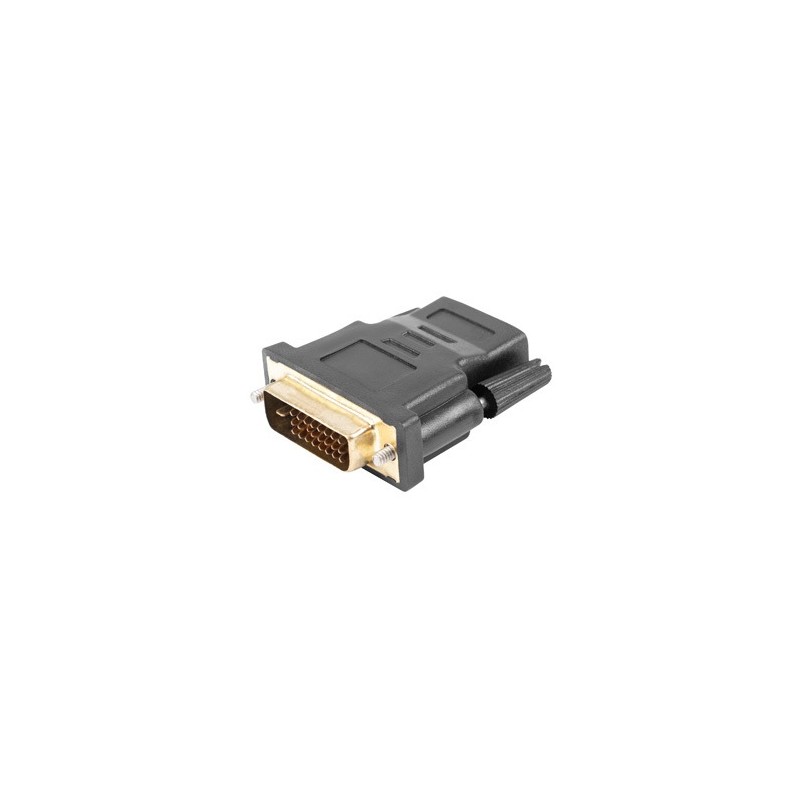 Lanberg HDMI(F) to DVI-D(M)(24+1) Dual Link Adapter - AD-0010-BK - HDMI(F) to DVI-D(M)(24+1) Dual Link Adapter