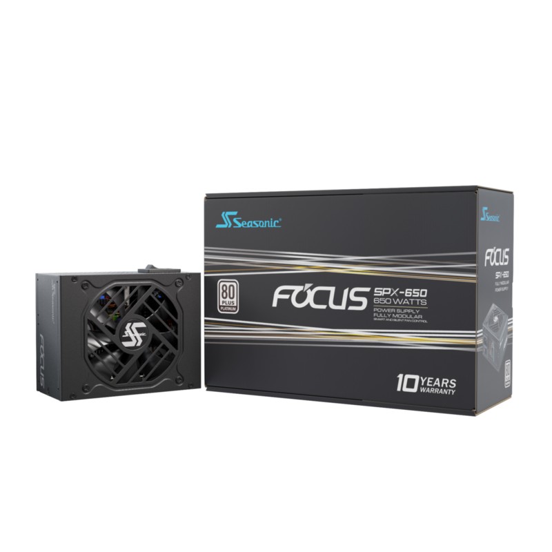 Seasonic Focus-SPX-650 - 650W SFX Fully-Modular PSU, 80 PLUS Platinum, Compact — Buy in Cyprus with Fast Delivery