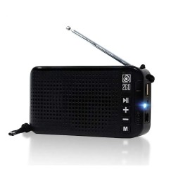 SonicGear AudioBox - 2GO-RDO20 - Portable Solar & USB Rechargeable FM Radio with Bluetooth & Torchlight
