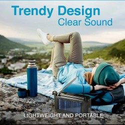 SonicGear AudioBox - 2GO-RDO20 - Portable Solar & USB Rechargeable FM Radio with Bluetooth & Torchlight