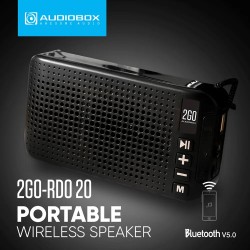 SonicGear AudioBox - 2GO-RDO20 - Portable Solar & USB Rechargeable FM Radio with Bluetooth & Torchlight
